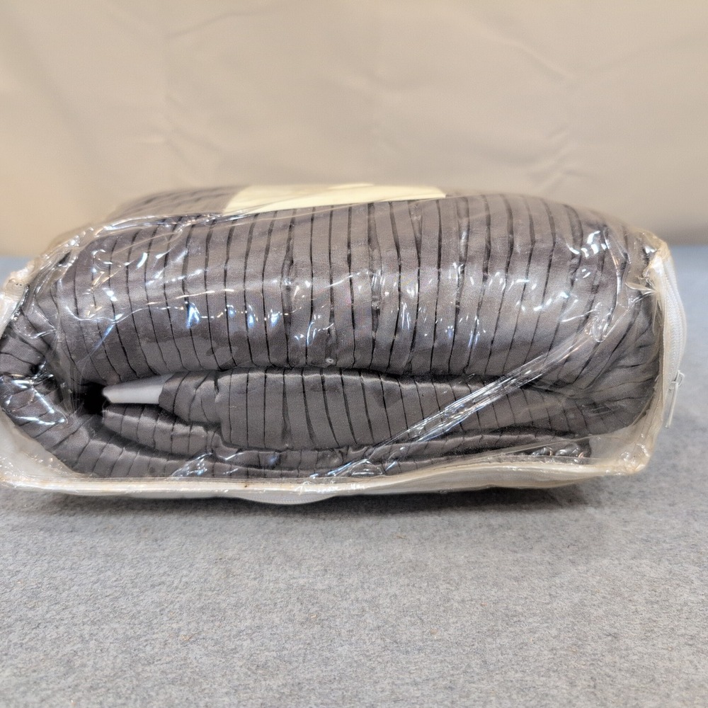 Noble Excellence Marquesa King Pleated Bedskirt Charcoal Grey Split Corner‎ New - Picture 6 of 6